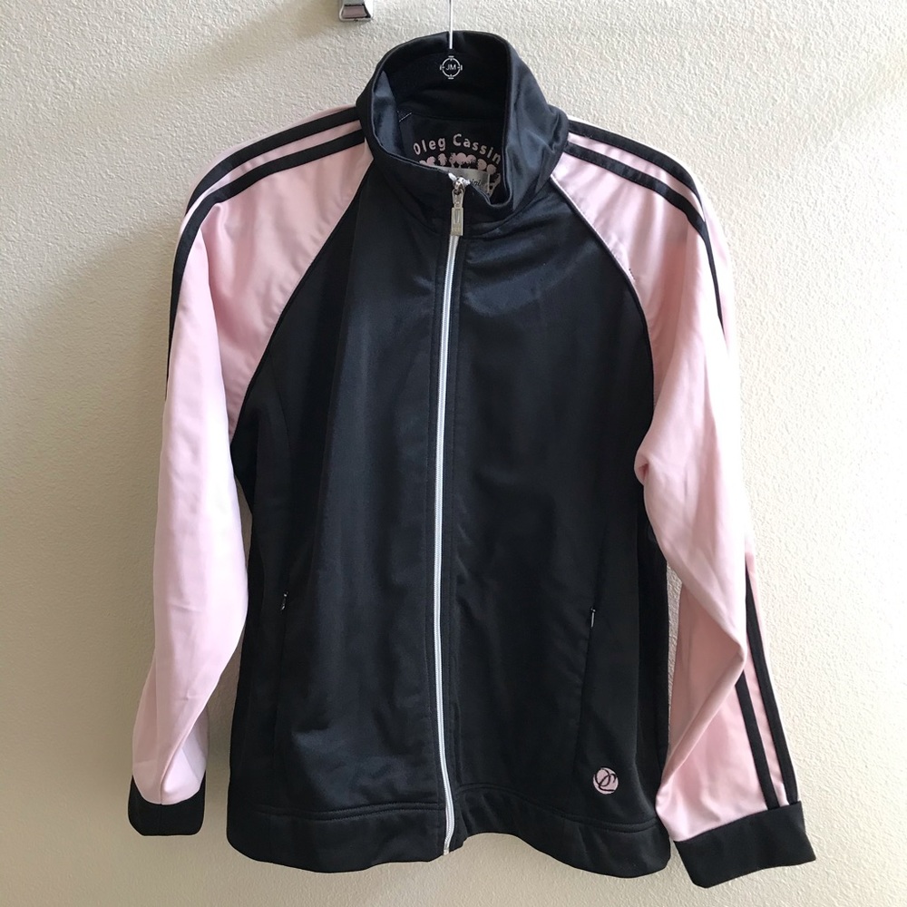 Oleg Cassini Sport Full-zip Mockneck Sweatshirt